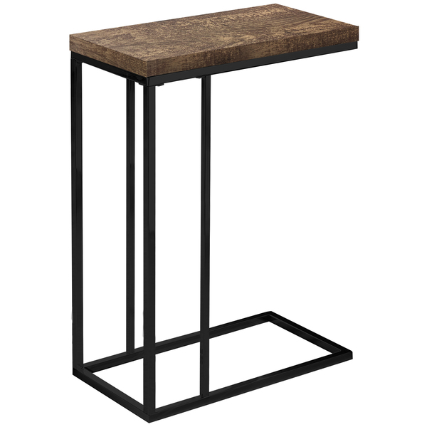 Monarch Specialties Accent Table - Brown Reclaimed Wood-Look / Black Metal I 3403
